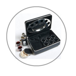 Portable Communion Set - Legacy Hard shell case with tray & annointing oil bottle